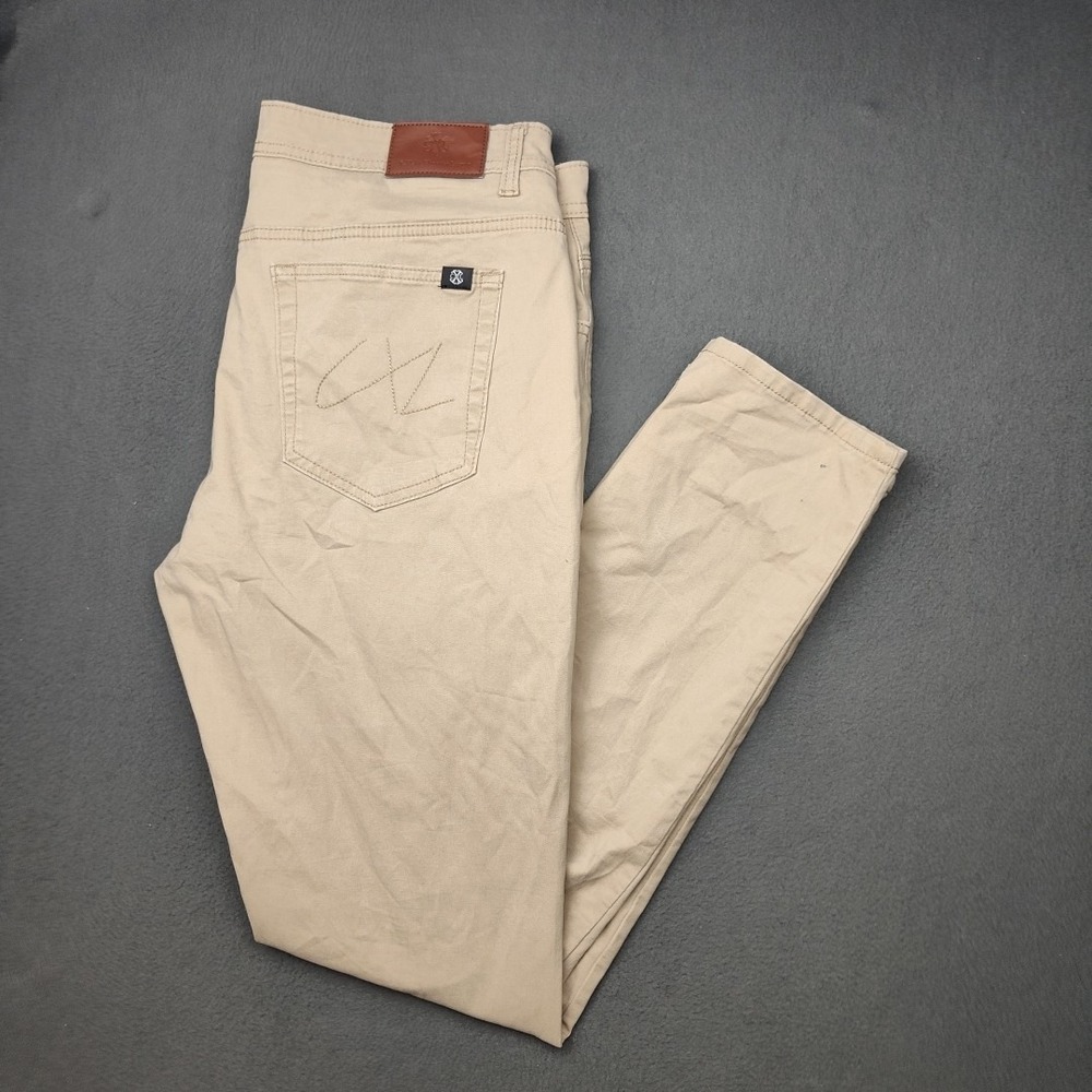 Christian Lacroix Jeans Mens 36x32 Brown CXL Slim Fit Straight Leg Pants School